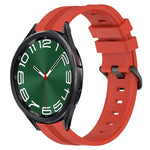 Bracelet de montre en silicone à rayures concaves de 20 mm, pour Samsung Galaxy Watch 6 40 mm, pour Samsung Galaxy Watch 6 Classic 43 mm