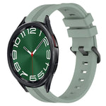 Bracelet de montre en silicone à rayures concaves de 20 mm, pour Samsung Galaxy Watch 6 40 mm, pour Samsung Galaxy Watch 6 Classic 43 mm
