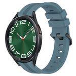 Bracelet de montre en silicone à rayures concaves de 20 mm, pour Samsung Galaxy Watch 6 40 mm, pour Samsung Galaxy Watch 6 Classic 43 mm