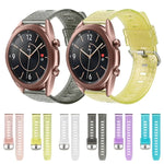 Bracelet de montre en TPU transparent brillant à motif diamant de 20 mm