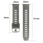 Bracelet de montre en TPU transparent brillant à motif diamant de 20 mm