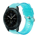 Bracelet de montre en TPU transparent brillant à motif diamant de 20 mm