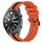 Bracelet de montre en silicone bicolore vertical 22 mm, pour Samsung Galaxy Watch3 45 mm, pour Samsung Galaxy Watch 46 mm, pour Samsung Gear S3 Classic, pour Samsung Gear S3 Frontier