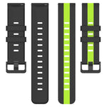 Bracelet de montre en silicone bicolore vertical 22 mm, pour Samsung Galaxy Watch3 45 mm, pour Samsung Galaxy Watch 46 mm, pour Samsung Gear S3 Classic, pour Samsung Gear S3 Frontier