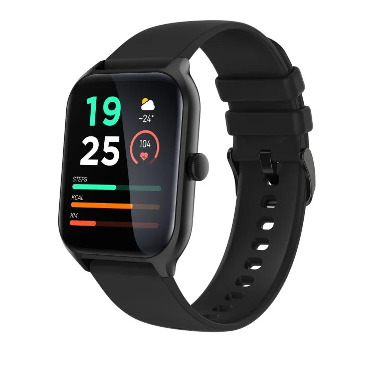 Montre connectée P58 avec écran couleur de 1,96 pouce, compatible avec la surveillance de la fréquence cardiaque et de la pression artérielle.