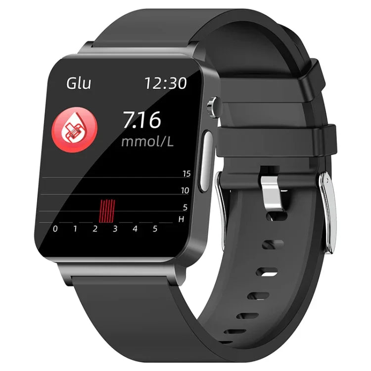 Montre connectée KS03 avec écran couleur de 1,72 pouce, compatible avec la surveillance de la fréquence cardiaque et de la pression artérielle.