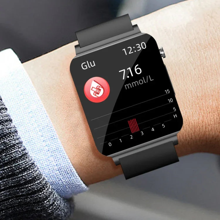 Montre connectée KS03 avec écran couleur de 1,72 pouce, compatible avec la surveillance de la fréquence cardiaque et de la pression artérielle.