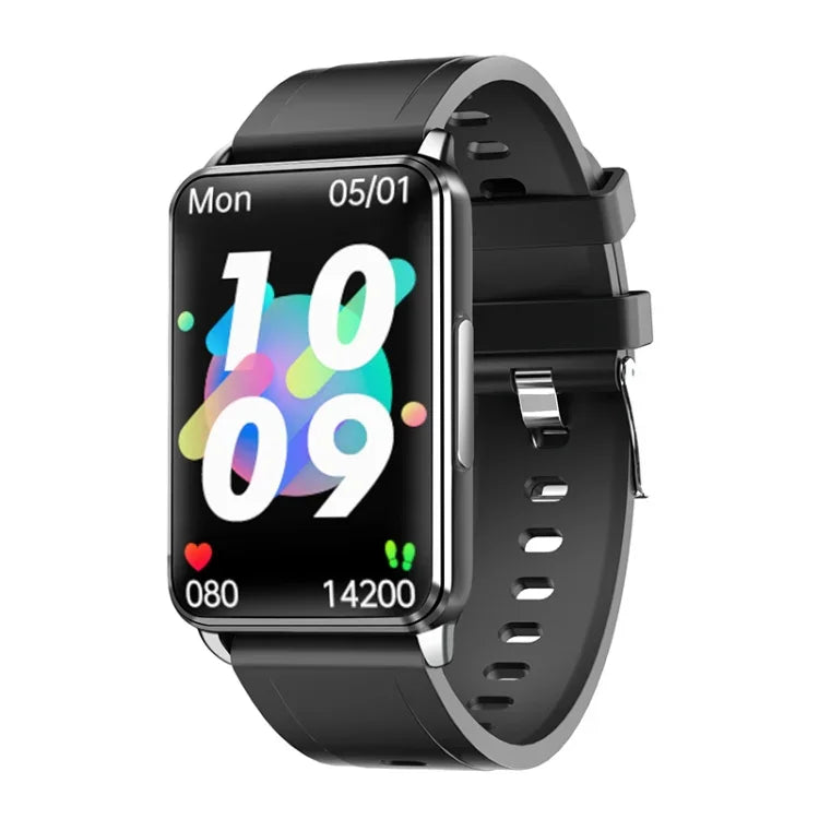 Montre connectée EP02 avec écran couleur de 1,57 pouce, compatible avec la surveillance de la fréquence cardiaque et de la pression artérielle.