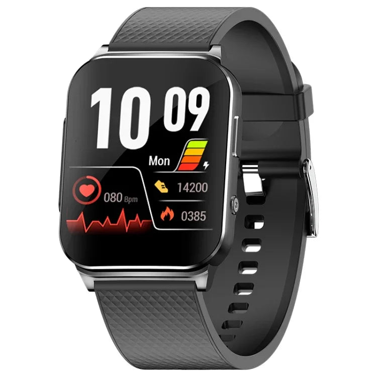 Montre connectée EP03 avec écran couleur de 1,83 pouce, compatible avec la surveillance de la fréquence cardiaque et de la pression artérielle.