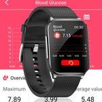 Montre connectée EP03 avec écran couleur de 1,83 pouce, compatible avec la surveillance de la fréquence cardiaque et de la pression artérielle.