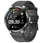 Montre connectée W11 avec écran couleur de 1,32 pouce, compatible avec la surveillance de la fréquence cardiaque et de la pression artérielle.