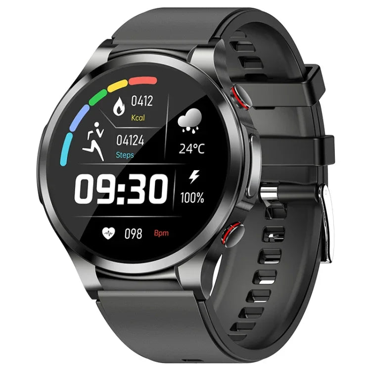 Montre connectée W11 avec écran couleur de 1,32 pouce, compatible avec la surveillance de la fréquence cardiaque et de la pression artérielle.