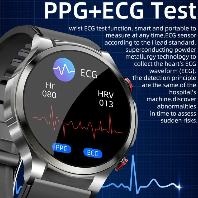Montre connectée W11 avec écran couleur de 1,32 pouce, compatible avec la surveillance de la fréquence cardiaque et de la pression artérielle.