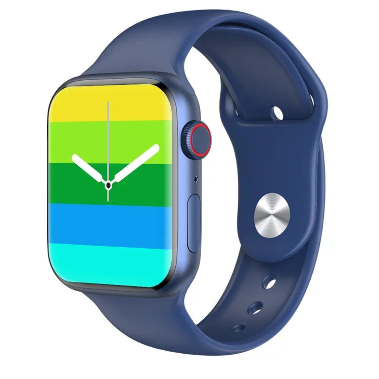 Montre connectée W38 avec écran couleur de 1,9 pouce, compatible avec la surveillance de la fréquence cardiaque et de la pression artérielle.