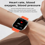 Montre connectée WS68 ULTRA avec écran couleur de 1,85 pouce, compatible avec la surveillance de la fréquence cardiaque et de la pression artérielle.
