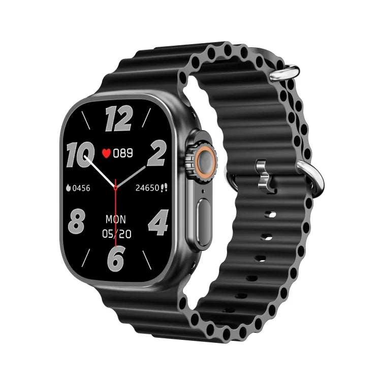 Montre connectée WS83 MAX ULTRA avec écran couleur de 2,03 pouces, compatible avec la surveillance de la fréquence cardiaque et de la pression artérielle.