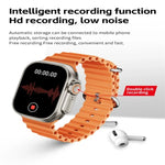 Montre connectée WS83 MAX ULTRA avec écran couleur de 2,03 pouces, compatible avec la surveillance de la fréquence cardiaque et de la pression artérielle.
