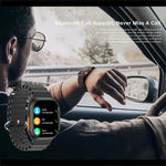 Montre connectée W800 Ultra avec écran couleur de 2,02 pouces, compatible avec la surveillance de la fréquence cardiaque et de la pression artérielle.
