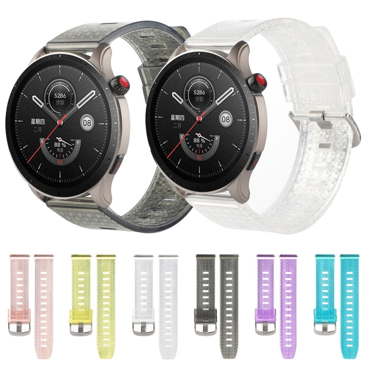 22mm Transparent Shiny Diamond TPU Watch Band, For Huawei Watch Buds, For Huawei Watch3 Pro New, For Huawei Watch GT3 Pro 46mm, For Huawei Watch GT Runne, For Huawei Watch GT3 46mm, For Huawei Watch GT2 Pro, For Honor Watch GS Pro                      ...
