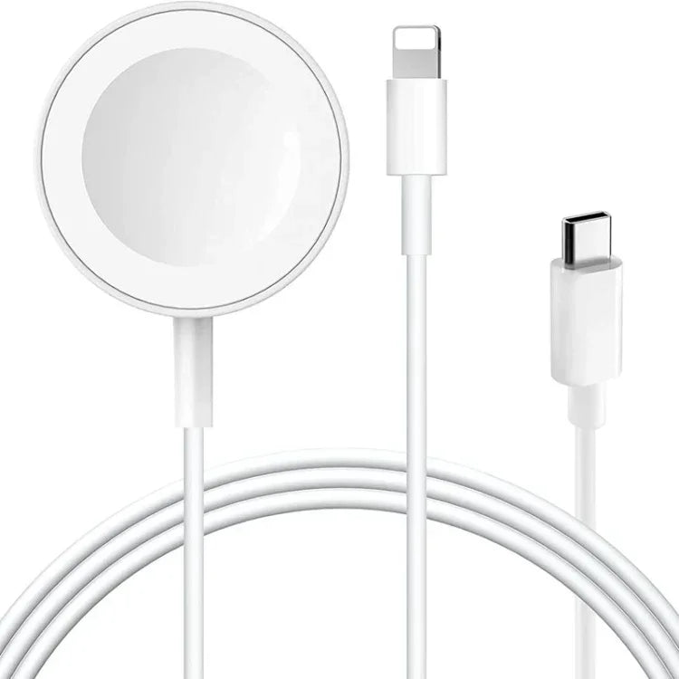 Pour Câble de Recharge Magnétique USB 2 en 1 (1,2 m) pour Apple Watch Series et iPhone, DS-XB015