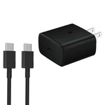 M135 Chargeur rapide USB-C / Type-C 45W avec câble Type-C 5A vers Type-C, prise US, prise US + câble Type-C