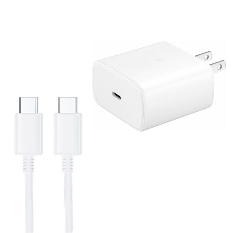 M135 Chargeur rapide USB-C / Type-C 45W avec câble Type-C 5A vers Type-C, prise US, prise US + câble Type-C