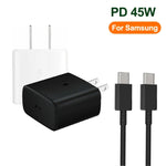 M135 Chargeur rapide USB-C / Type-C 45W avec câble Type-C 5A vers Type-C, prise US, prise US + câble Type-C