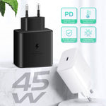 M135 Chargeur rapide USB-C / Type-C 45W avec câble Type-C 5A vers Type-C, prise US, prise US + câble Type-C