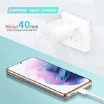 M135 Chargeur rapide USB-C / Type-C 45W avec câble Type-C 5A vers Type-C, prise US, prise US + câble Type-C