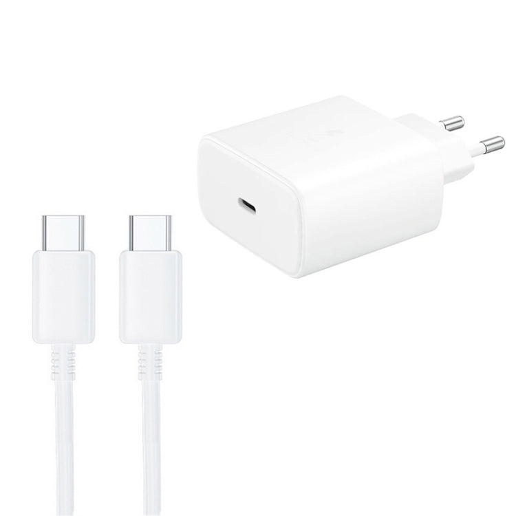 M135 Chargeur rapide USB-C / Type-C 45W avec câble Type-C 5A vers Type-C, prise EU, prise EU + câble Type-C