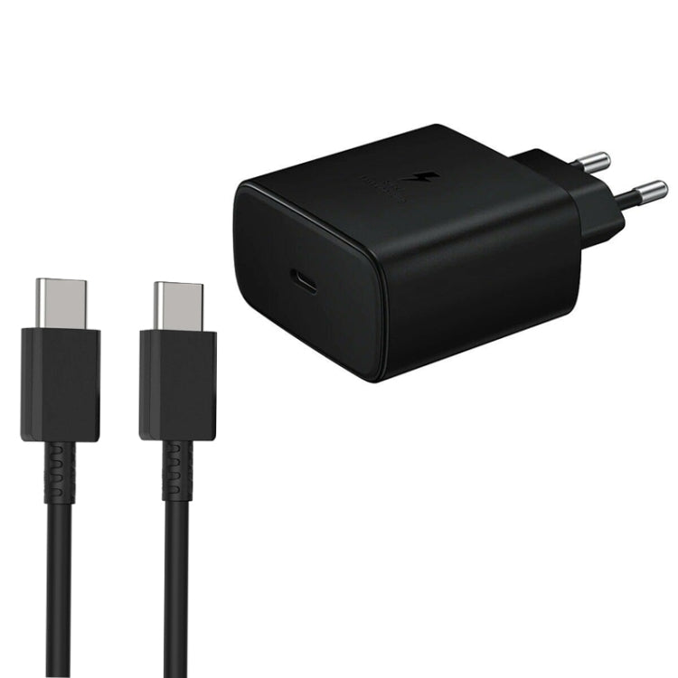 M135 Chargeur rapide USB-C / Type-C 45W avec câble Type-C 5A vers Type-C, prise EU, prise EU + câble Type-C