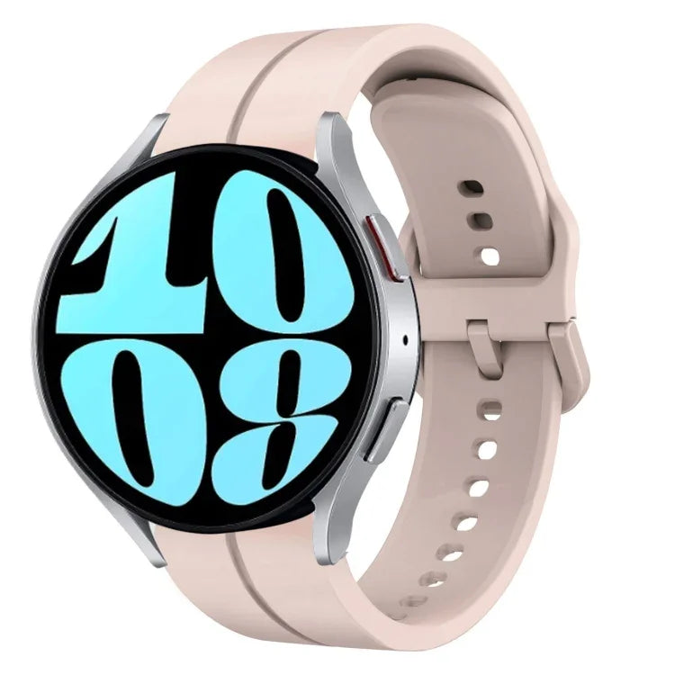 Bracelet de montre en silicone de 20 mm, pour Samsung Galaxy Watch 6 40 mm, pour Samsung Galaxy Watch 6 Classic 43 mm