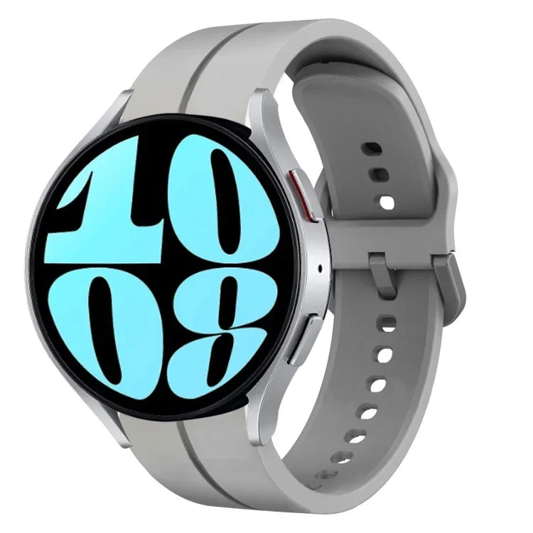 Bracelet de montre en silicone de 20 mm, pour Samsung Galaxy Watch 6 40 mm, pour Samsung Galaxy Watch 6 Classic 43 mm