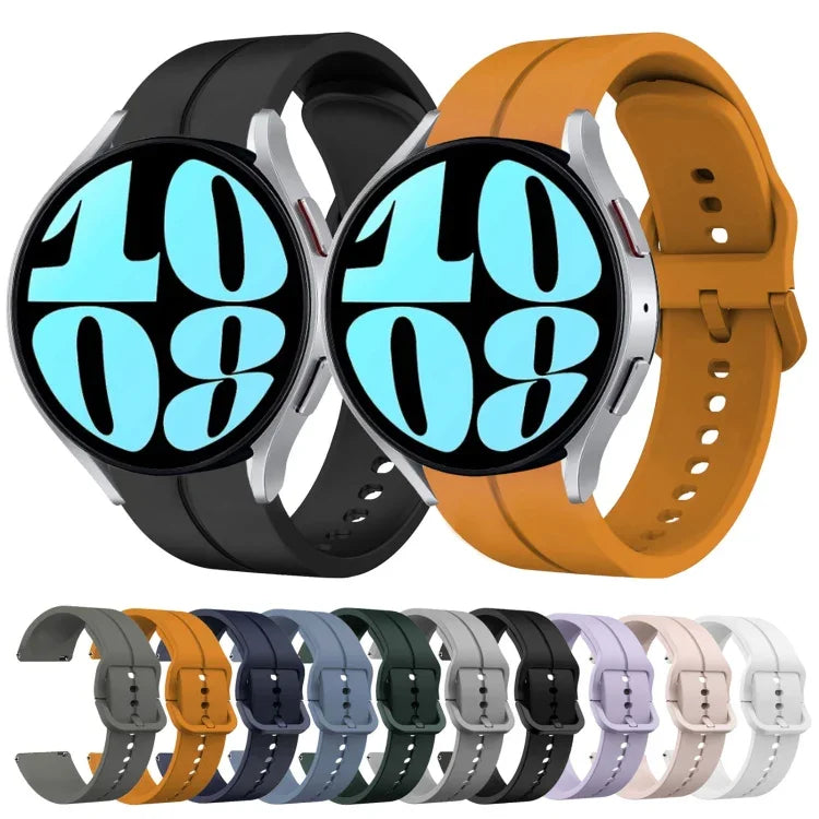 Bracelet de montre en silicone de 20 mm, pour Samsung Galaxy Watch 6 40 mm, pour Samsung Galaxy Watch 6 Classic 43 mm