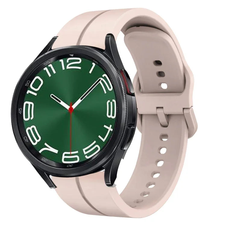 Bracelet de montre en silicone de 20 mm, pour Samsung Galaxy Watch 6 40 mm, pour Samsung Galaxy Watch 6 Classic 43 mm