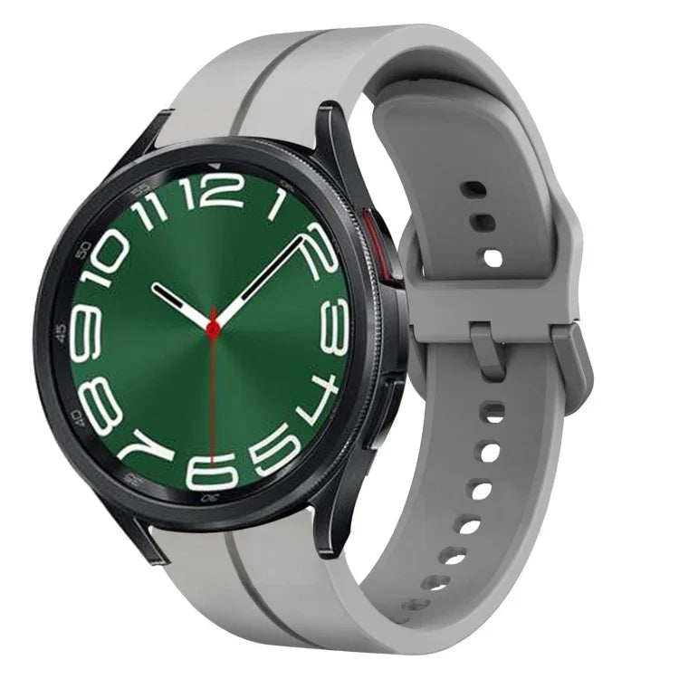 Bracelet de montre en silicone de 20 mm, pour Samsung Galaxy Watch 6 40 mm, pour Samsung Galaxy Watch 6 Classic 43 mm