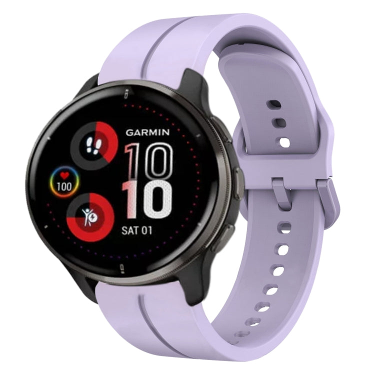 20mm Loop Silicone Watch Band, For Garmin Vivomove Sport, For Garmin Venu 2 Plus, For Garmin Approach S40, For Garmin Forerunner 158