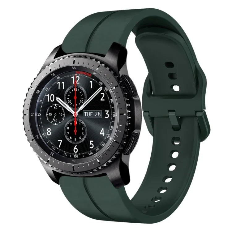 22mm Loop Silicone Watch Band, For Samsung Galaxy Watch3 45mm, For Samsung Galaxy Watch 46mm, For Samsung Gear S3 Classic, For Samsung Gear S3 Frontier