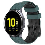 Bracelet de montre en silicone bicolore à motif de football de 20 mm, pour Samsung Galaxy Watch Active 2 44 mm, pour Samsung Galaxy Watch 42 mm