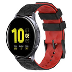 Bracelet de montre en silicone bicolore à motif de football de 20 mm, pour Samsung Galaxy Watch Active 2 44 mm, pour Samsung Galaxy Watch 42 mm