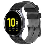 Bracelet de montre en silicone bicolore à motif de football de 20 mm, pour Samsung Galaxy Watch Active 2 44 mm, pour Samsung Galaxy Watch 42 mm