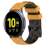 Bracelet de montre en silicone bicolore à motif de football de 20 mm, pour Samsung Galaxy Watch Active 2 44 mm, pour Samsung Galaxy Watch 42 mm