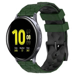 Bracelet de montre en silicone bicolore à motif de football de 20 mm, pour Samsung Galaxy Watch Active 2 44 mm, pour Samsung Galaxy Watch 42 mm