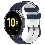 Bracelet de montre en silicone bicolore à motif de football de 20 mm, pour Samsung Galaxy Watch Active 2 44 mm, pour Samsung Galaxy Watch 42 mm