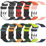 Bracelet de montre en silicone bicolore à motif de football de 20 mm, pour Samsung Galaxy Watch Active 2 44 mm, pour Samsung Galaxy Watch 42 mm