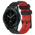 Bracelet de montre en silicone bicolore à motif de football de 20 mm, pour Samsung Galaxy Watch Active 2 44 mm, pour Samsung Galaxy Watch 42 mm