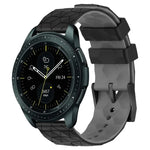 Bracelet de montre en silicone bicolore à motif de football de 20 mm, pour Samsung Galaxy Watch Active 2 44 mm, pour Samsung Galaxy Watch 42 mm