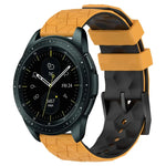 Bracelet de montre en silicone bicolore à motif de football de 20 mm, pour Samsung Galaxy Watch Active 2 44 mm, pour Samsung Galaxy Watch 42 mm