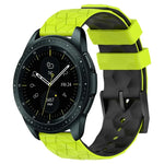 Bracelet de montre en silicone bicolore à motif de football de 20 mm, pour Samsung Galaxy Watch Active 2 44 mm, pour Samsung Galaxy Watch 42 mm
