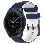 Bracelet de montre en silicone bicolore à motif de football de 20 mm, pour Samsung Galaxy Watch Active 2 44 mm, pour Samsung Galaxy Watch 42 mm